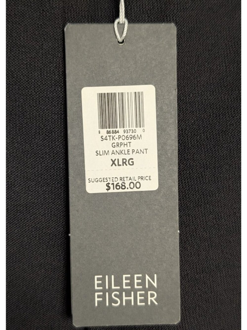 Eileen Fisher Women XL Washable Stretch Crepe Slim Ankle Pants Graphite grey - Picture 6 of 14